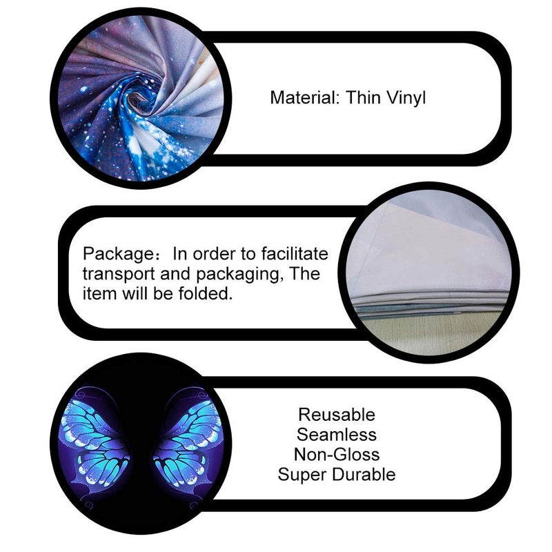 PHMOJEN Amazing Blue Butterfly Wings Backdrop Dreamlike Portrait Photo Background for Photography 10x7ft Vinyl Events Party Decorations Studio Backdrop PHMOJEN PPH746 - Image 4